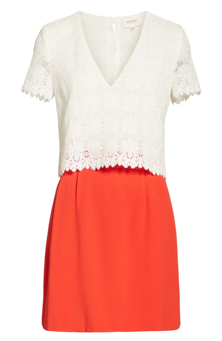 Sézane Gloria Two-in-One Dress, Alternate, color, 