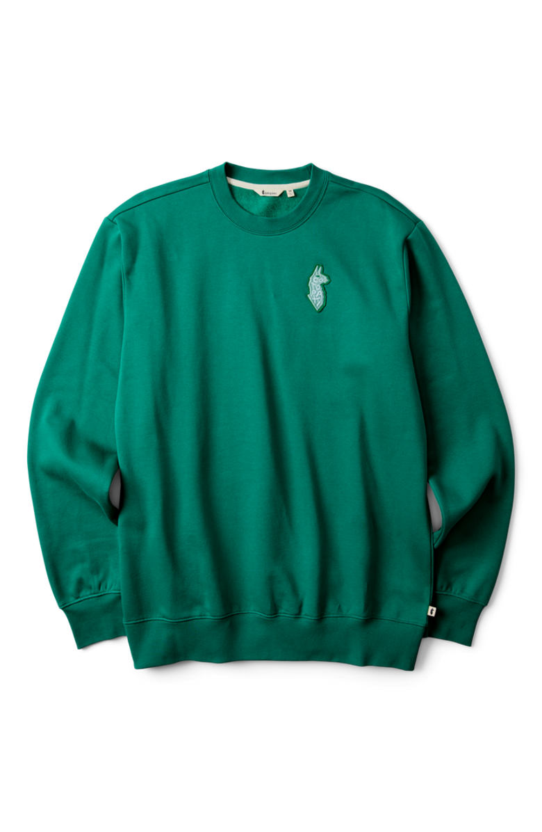 Cotopaxi Lava Llama Crew Sweatshirt - Men's, Main, color, Malachite