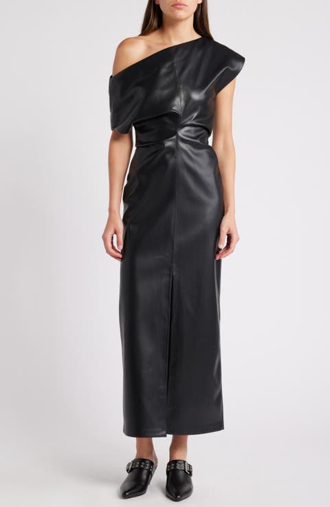 Eleanor Faux Leather Dress