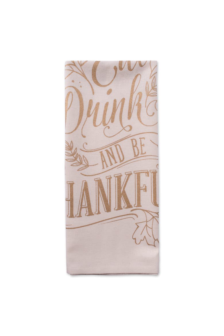 Asst Check Fall Be Thankful Printed Dishtowel Set/2, Alternate, color, Be Thankful