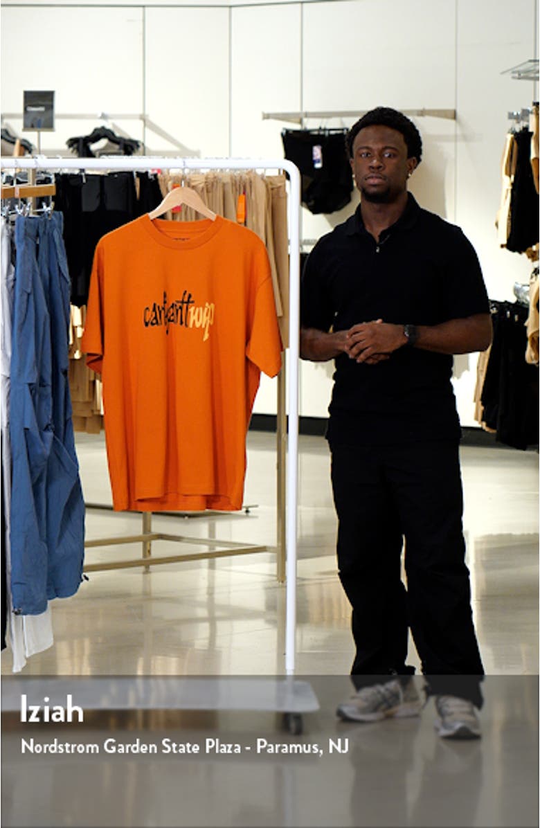 Brush Loose Fit Organic Cotton Graphic T-Shirt, sales video thumbnail