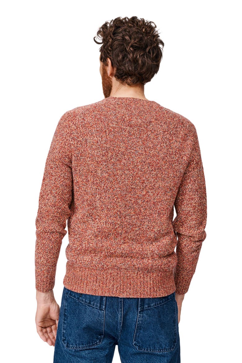 Riply Twist Crew Neck Sweater, Alternate, color, Rust Twist