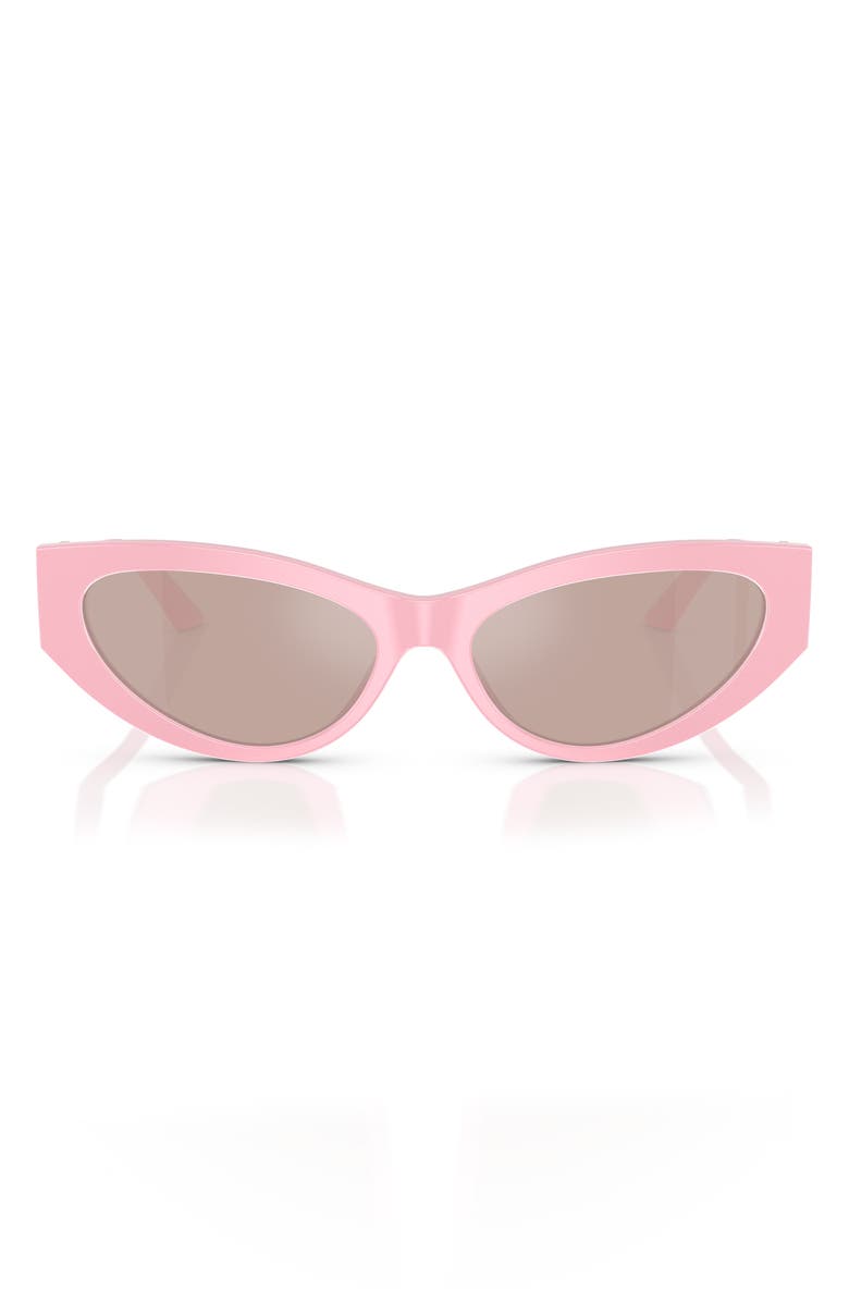 Versace 56mm Cat Eye Sunglasses, Main, color, Perla Pastel Pink