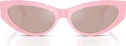 Versace 56mm Cat Eye Sunglasses