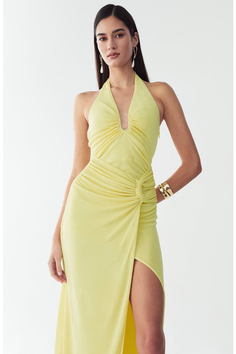 Dakota Maxi Dress, Alternate, color, Lemon Sorbet