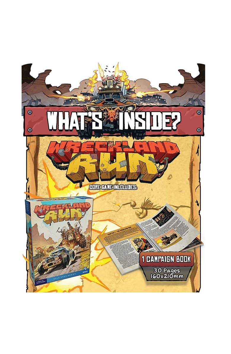 Renegade Game Studios Wreckland Run Solo Hero Series, Ages 10+, 1 Player, Alternate, color, Multicolored