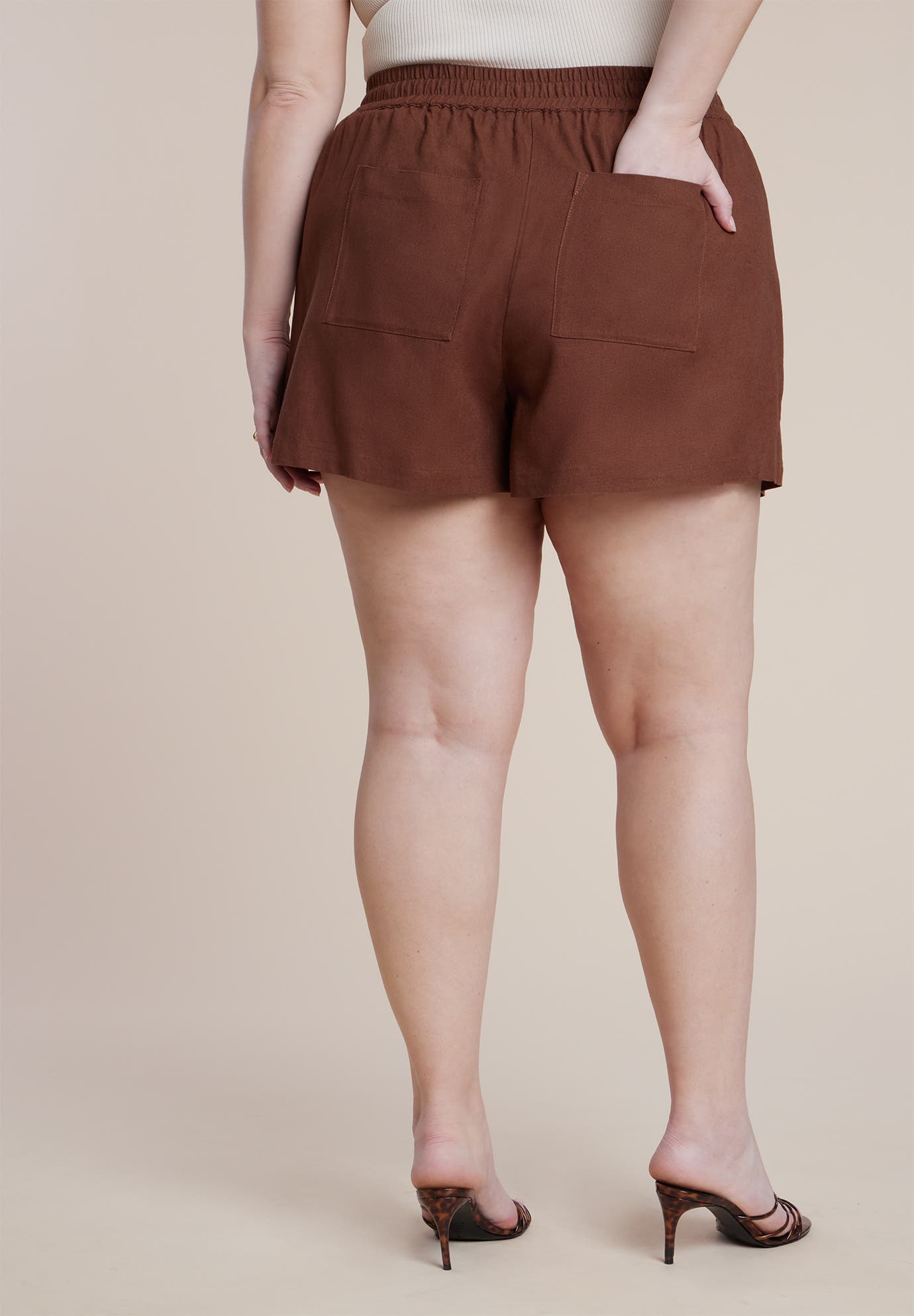 Pull On Linen Short - image 2