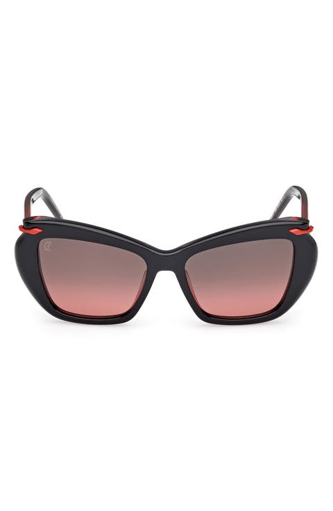 53mm Geometric Sunglasses