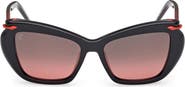 Christian Louboutin 53mm Geometric Sunglasses