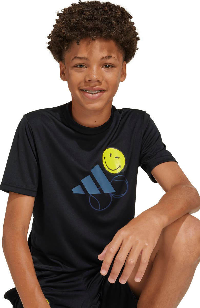 adidas Originals x Smiley World Kids' French Terry Shorts, Alternate, color, 