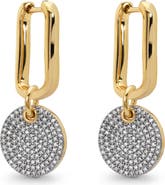 Monica Vinader Mini Alta Diamond Huggie Hoop Drop Earrings (Online Trunk Show)