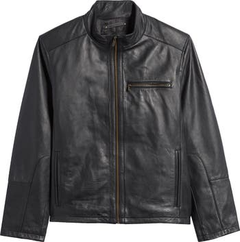 Classic Leather Moto Jacket