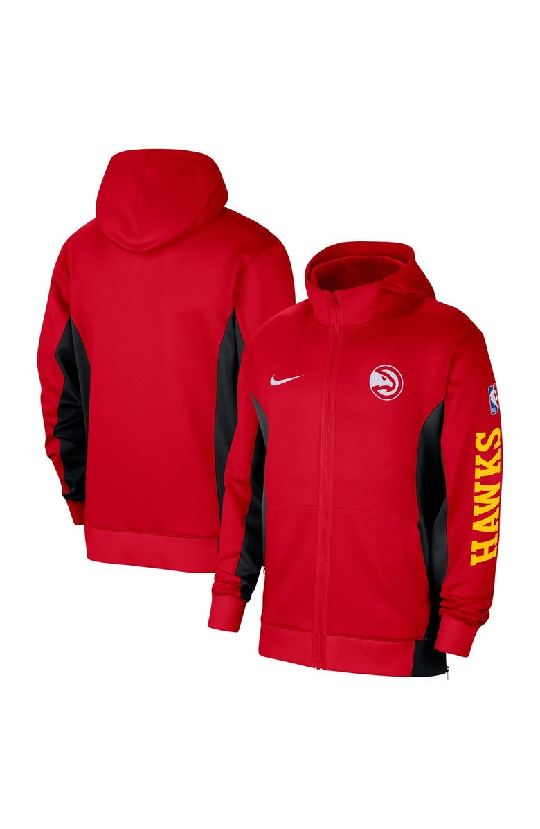 Nike Men's Nike Red Atlanta Hawks 2023/24 Authentic Showtime Full-Zip Hoodie, Alternate, color, Red