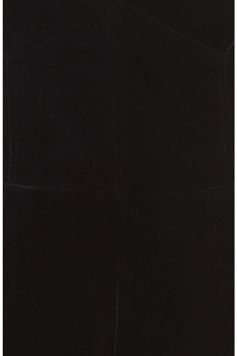 Hayden Strapless Velvet Jumpsuit, Alternate, color, BLACK