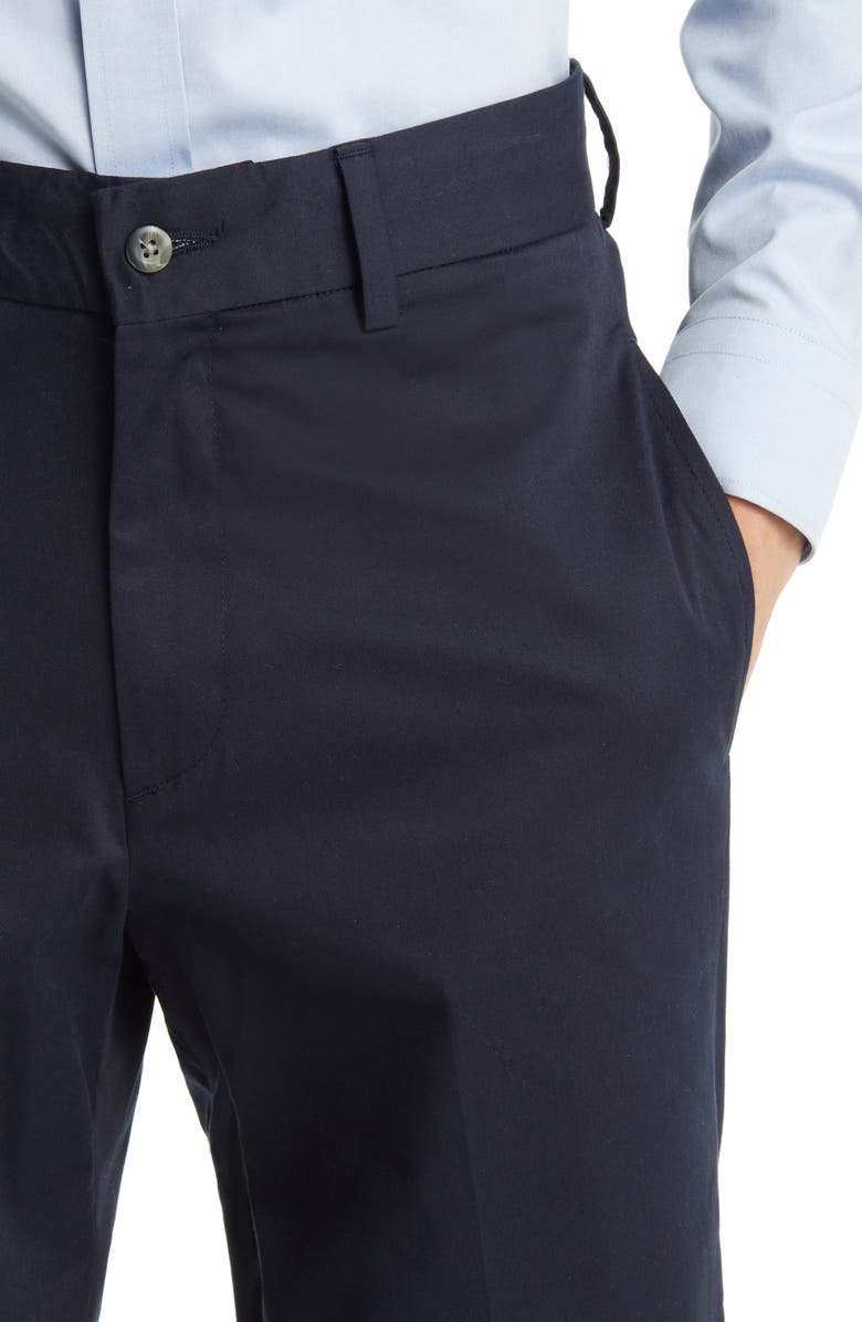 Berle Charleston Khaki Cotton Stretch Twill Chino Pants, Alternate, color, Navy