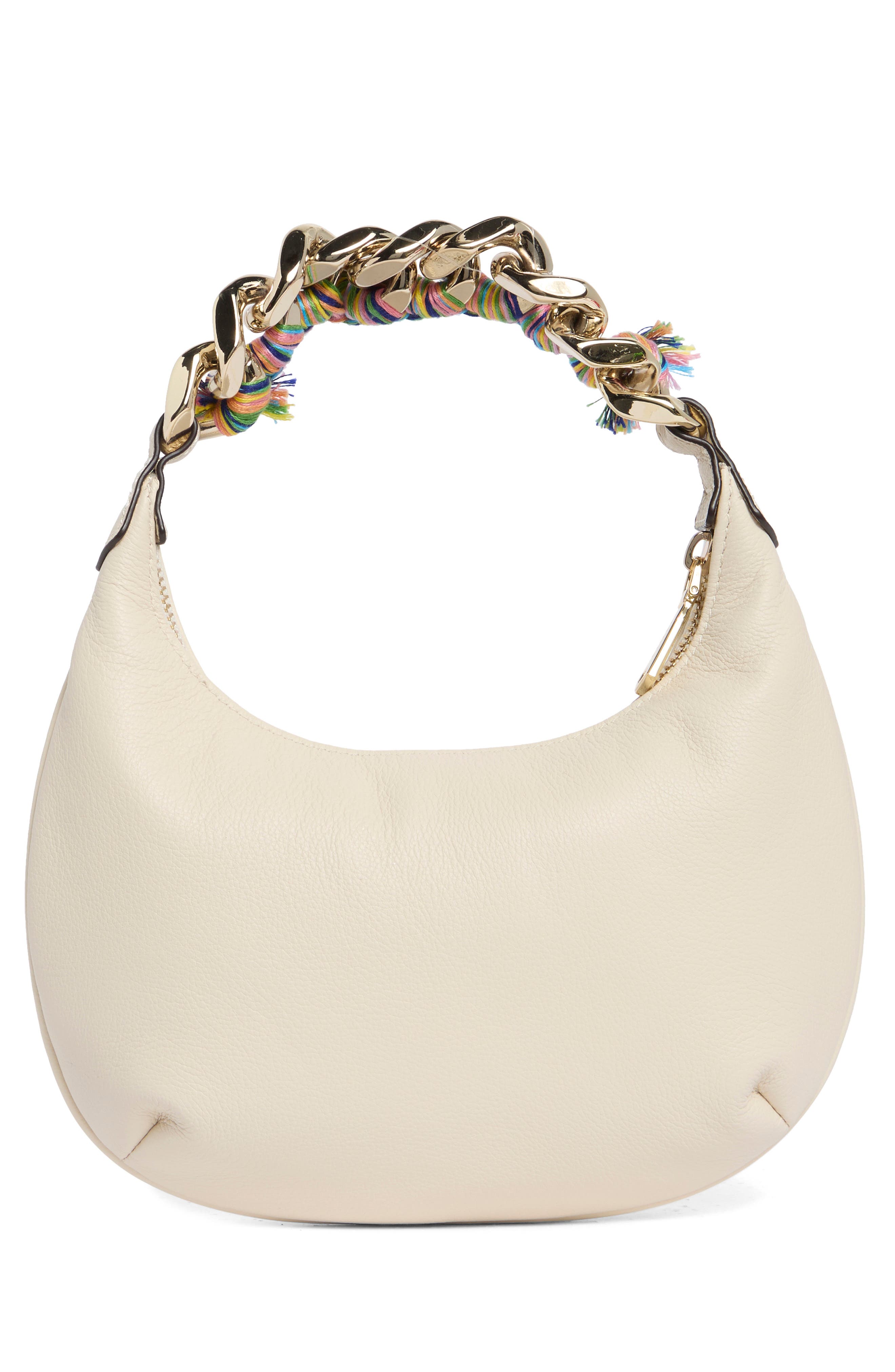 Escape Chain Leather Handbag, Alternate, color, CHALK