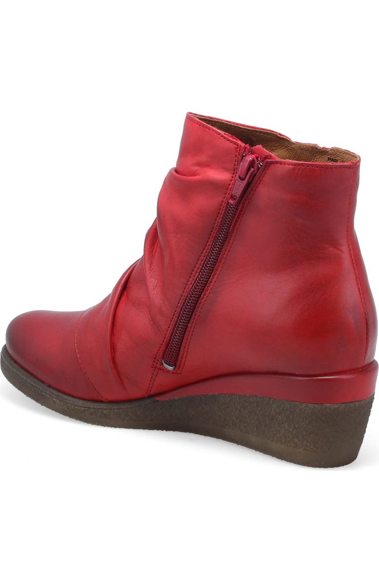 Miz Mooz Maxy Wedge Bootie, Alternate, color, Red