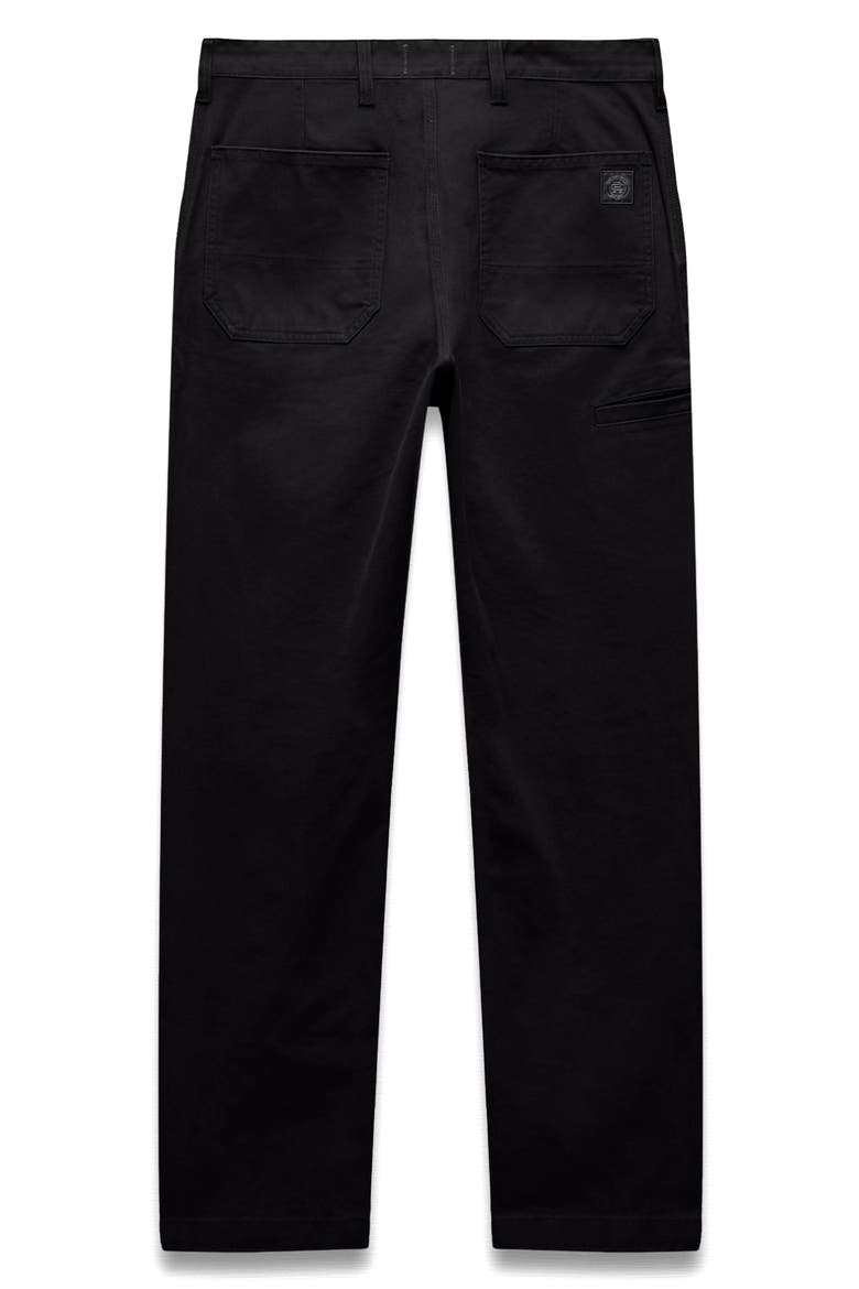 Grounds Standard Straight Leg Cotton Canvas Work Pants, Alternate, color, BLACK