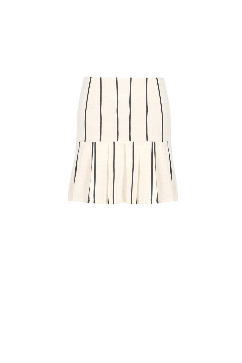 Silk & Linen Blend Free Heaven Kutnia Mini Skirt, Main, color, beige
