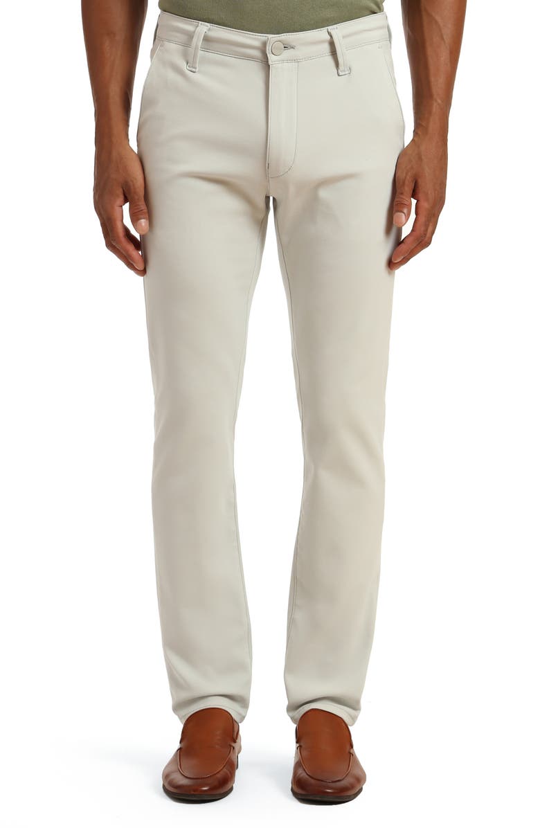 34 Heritage Verona High Flyer Stretch Cotton Blend Chinos, Main, color, Stone High-Flyer