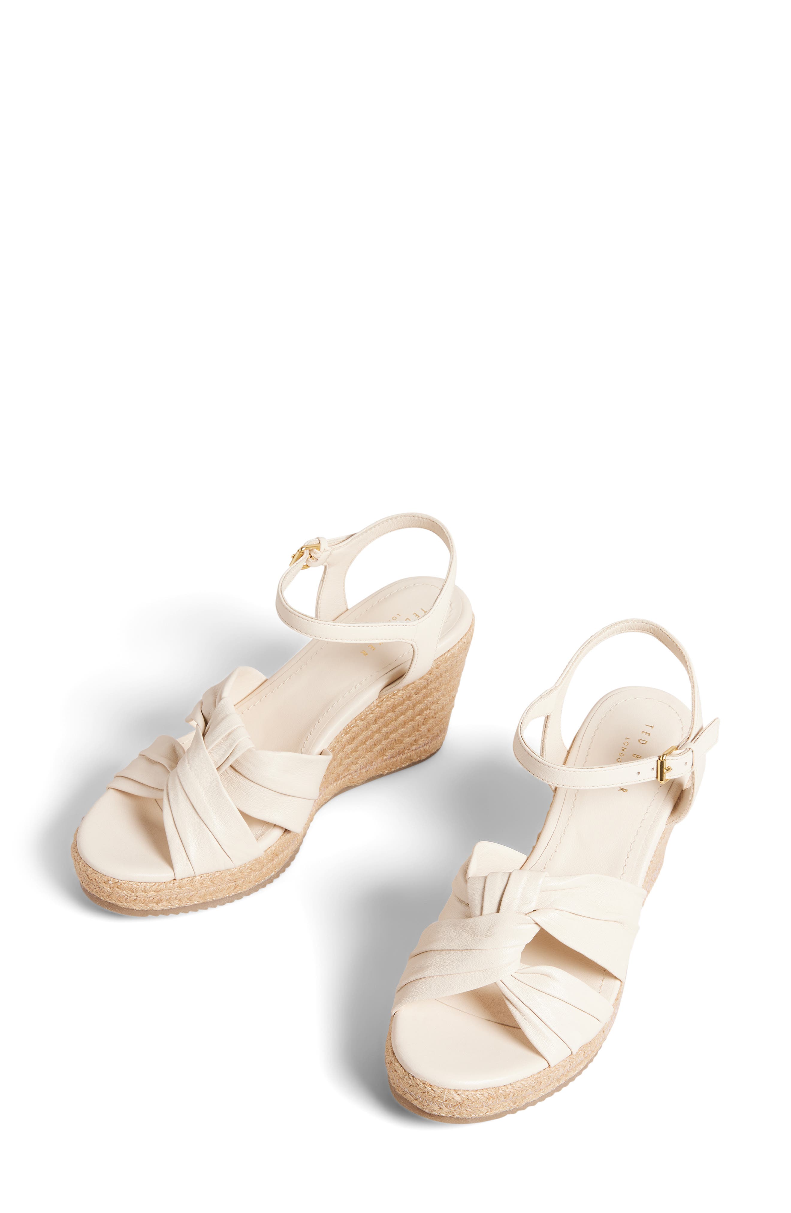 Ted Baker London Carda Knot Espadrille Platform Wedge Sandal, Alternate, color, 