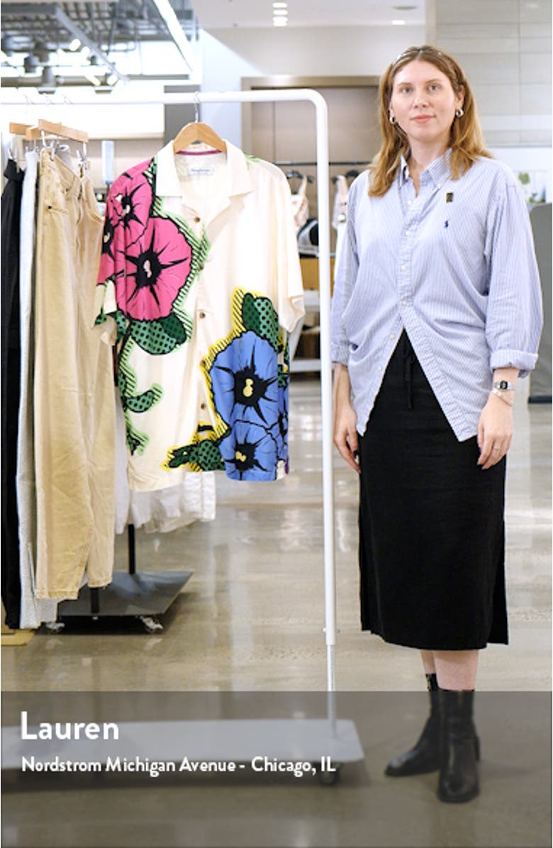 Veracruz Cay Cyber Blossom Floral Camp Shirt, sales video thumbnail