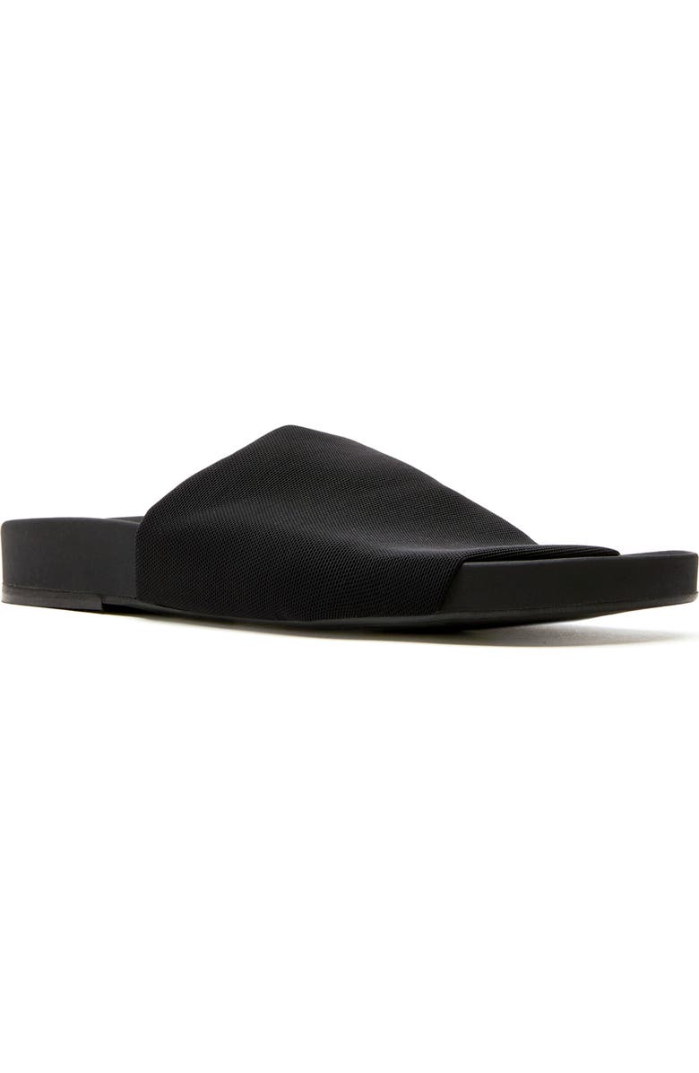 La Canadienne Vibrant Slide Sandal, Main, color, Black Micro Stretch