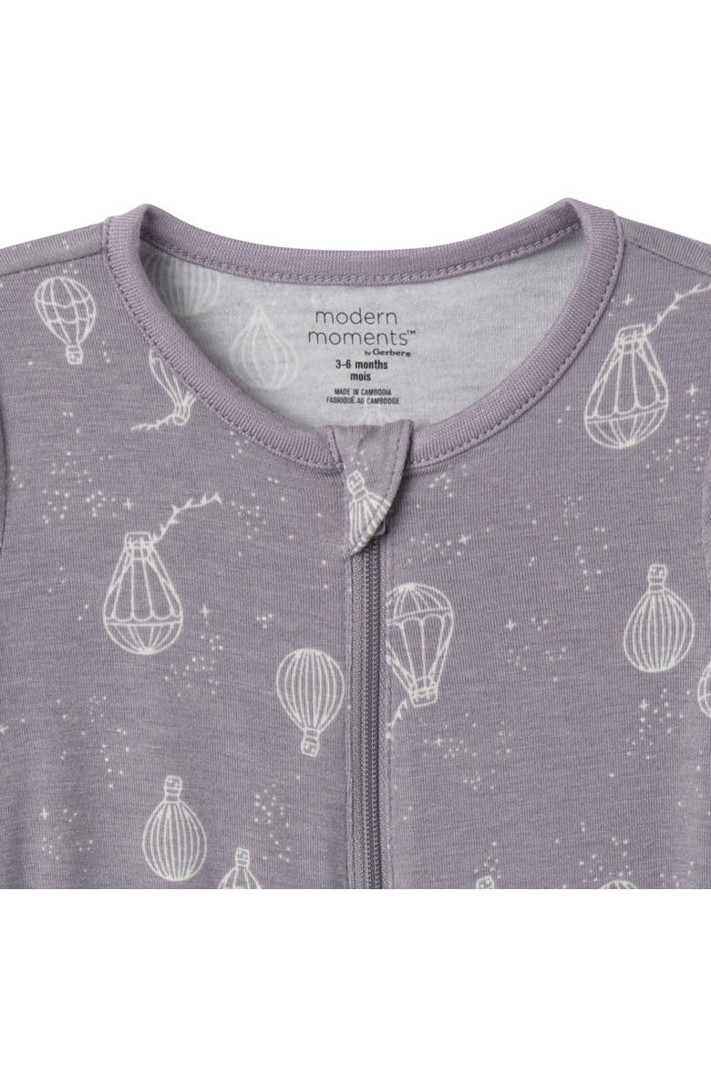 2-Pack Baby Neutral Ivory Pasta Dinner Footless Coveralls, Alternate, color, Hot Air Balloon
