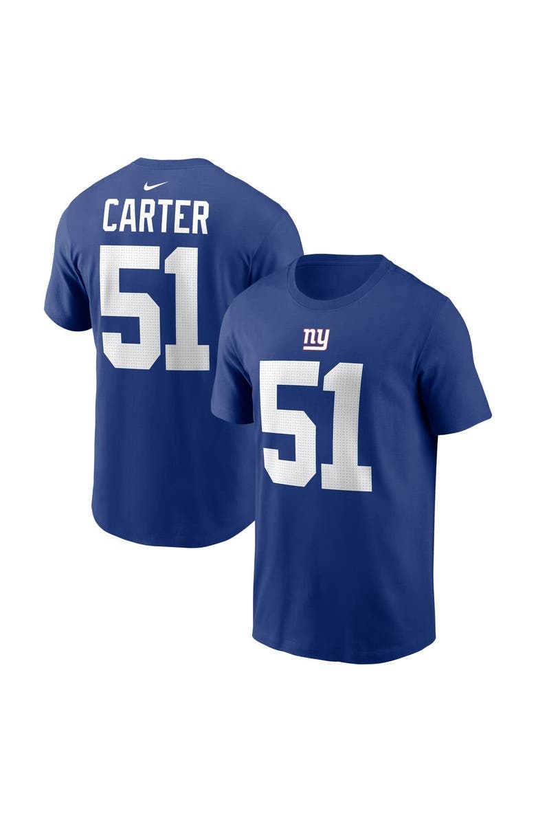 Nike Men's Nike Abdul Carter Royal New York Giants Name & Number T-Shirt, Main, color, Royal