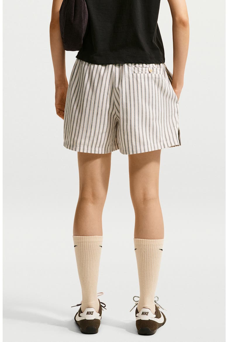 Striped Performance Shorts, Alternate, color, LINEN/ LINEN/ BLACK