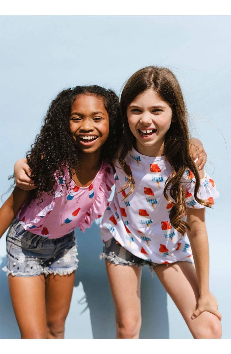 Lola + The Boys Pinkie Bomb Pop Swim, Alternate, color, Pink