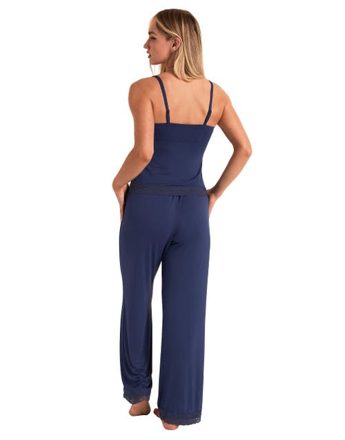 Adore Me Suzanna Pajama Cami And Pants Set In Blue