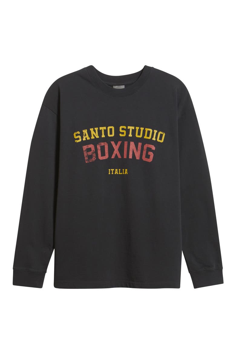 Boxing Division Long Sleeve Graphic T-Shirt, Alternate, color, BLACK