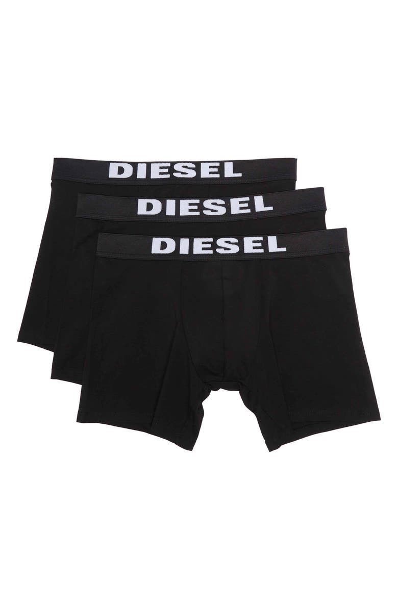 DIESEL<sup>®</sup> Sebastian Cotton Blend Boxer Briefs - Pack of 3, Main, color,