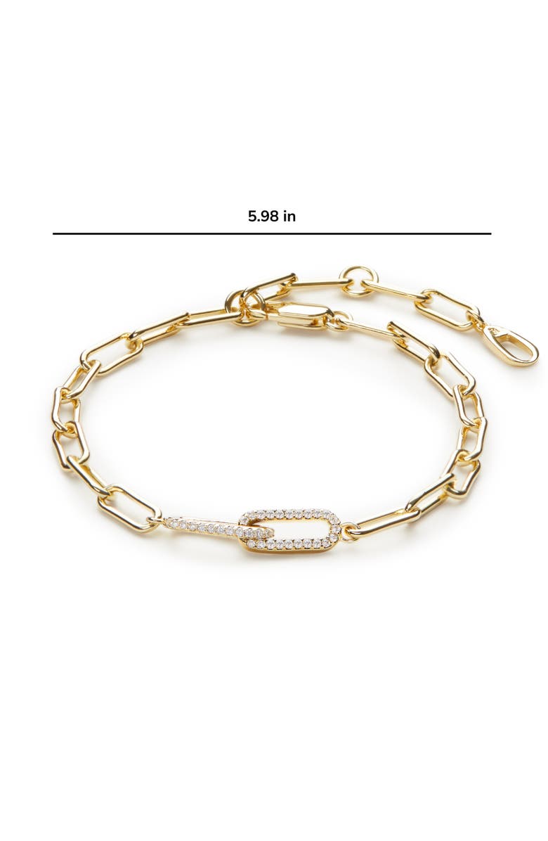 Ana Luisa Paperclip Bracelet - Souryaz Bracelet, Alternate, color, Gold