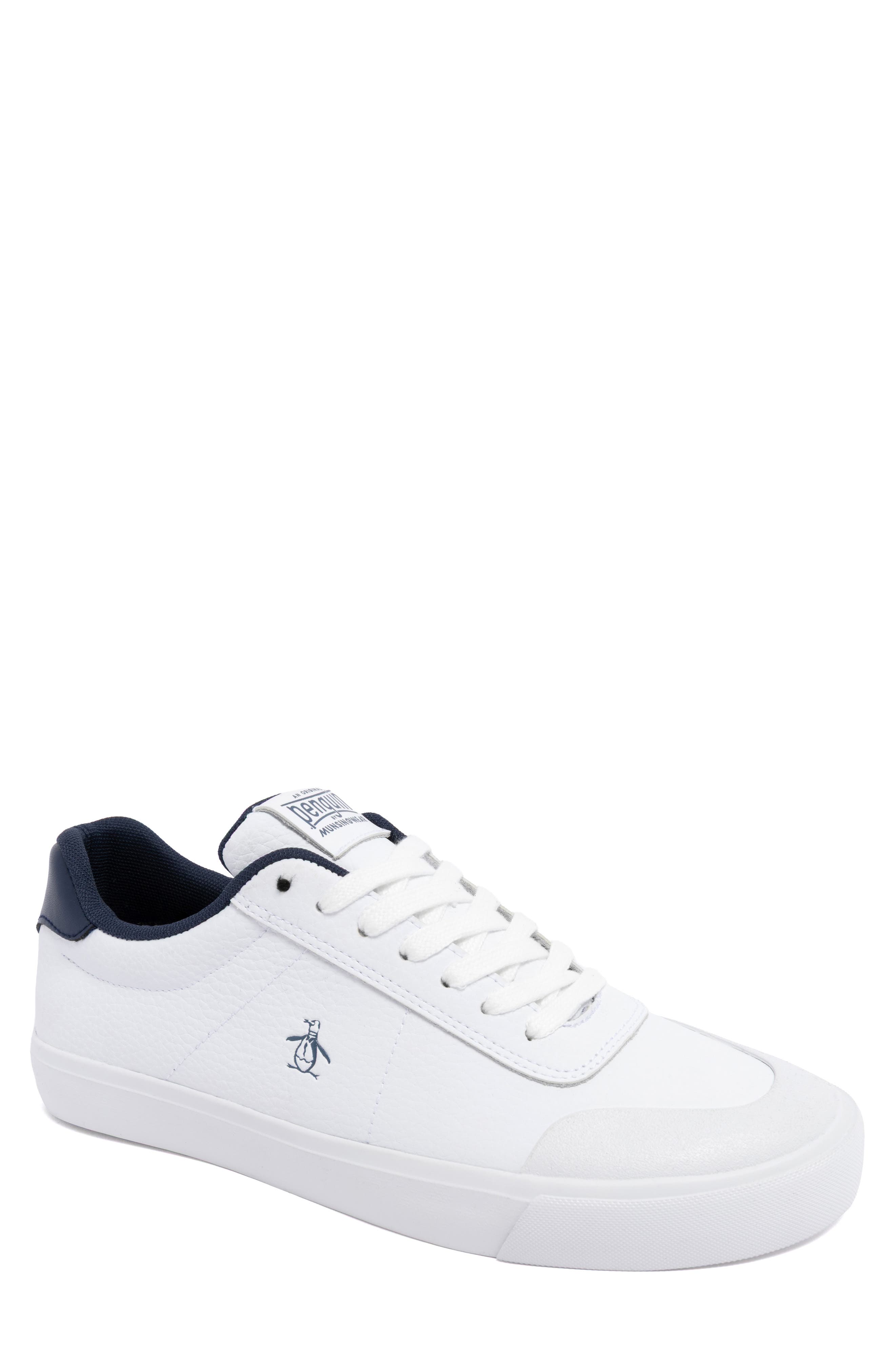 Original Penguin <p>Sylas Court Sneaker (Men)</p>, Main, color, White/ Navy
