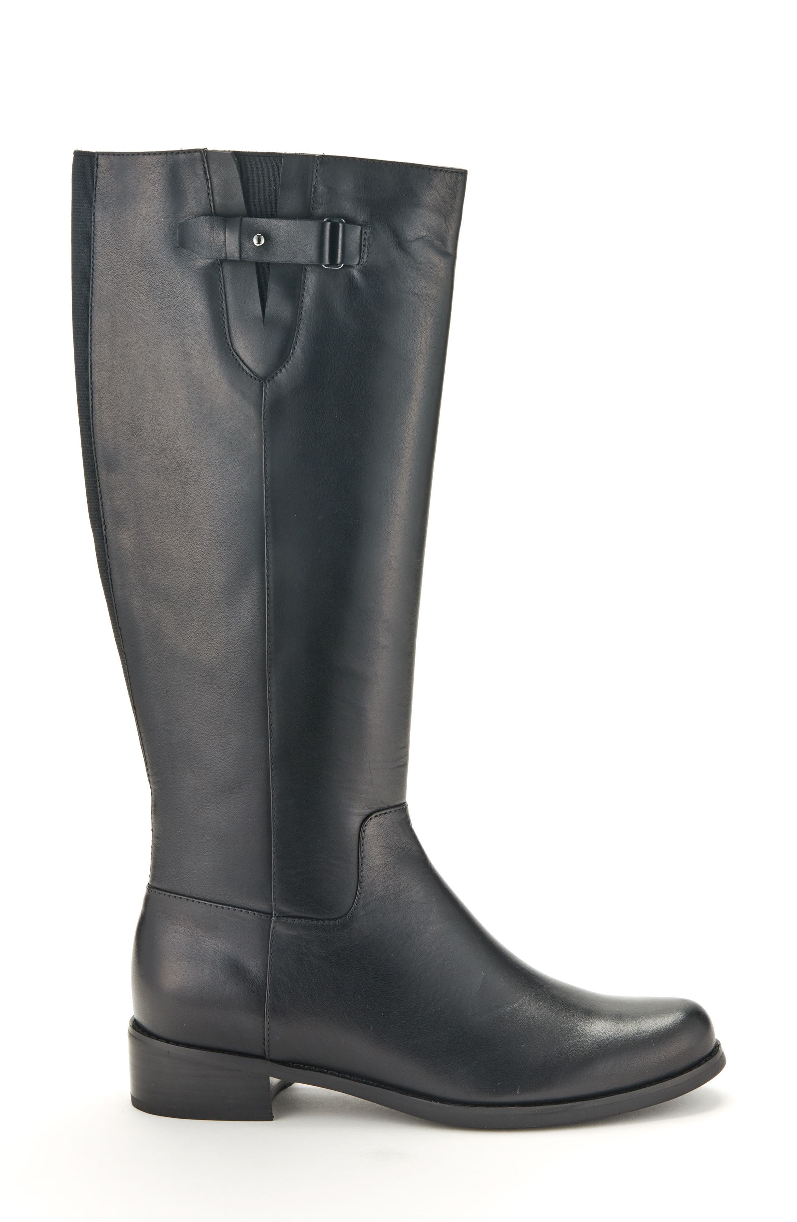 Volly Waterproof Riding Boot, Alternate, color, BLACK LEATHER