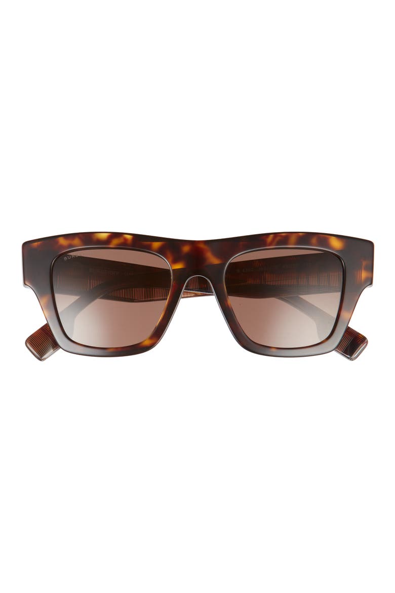 49mm Square Sunglasses, Main, color, DK HAVANA