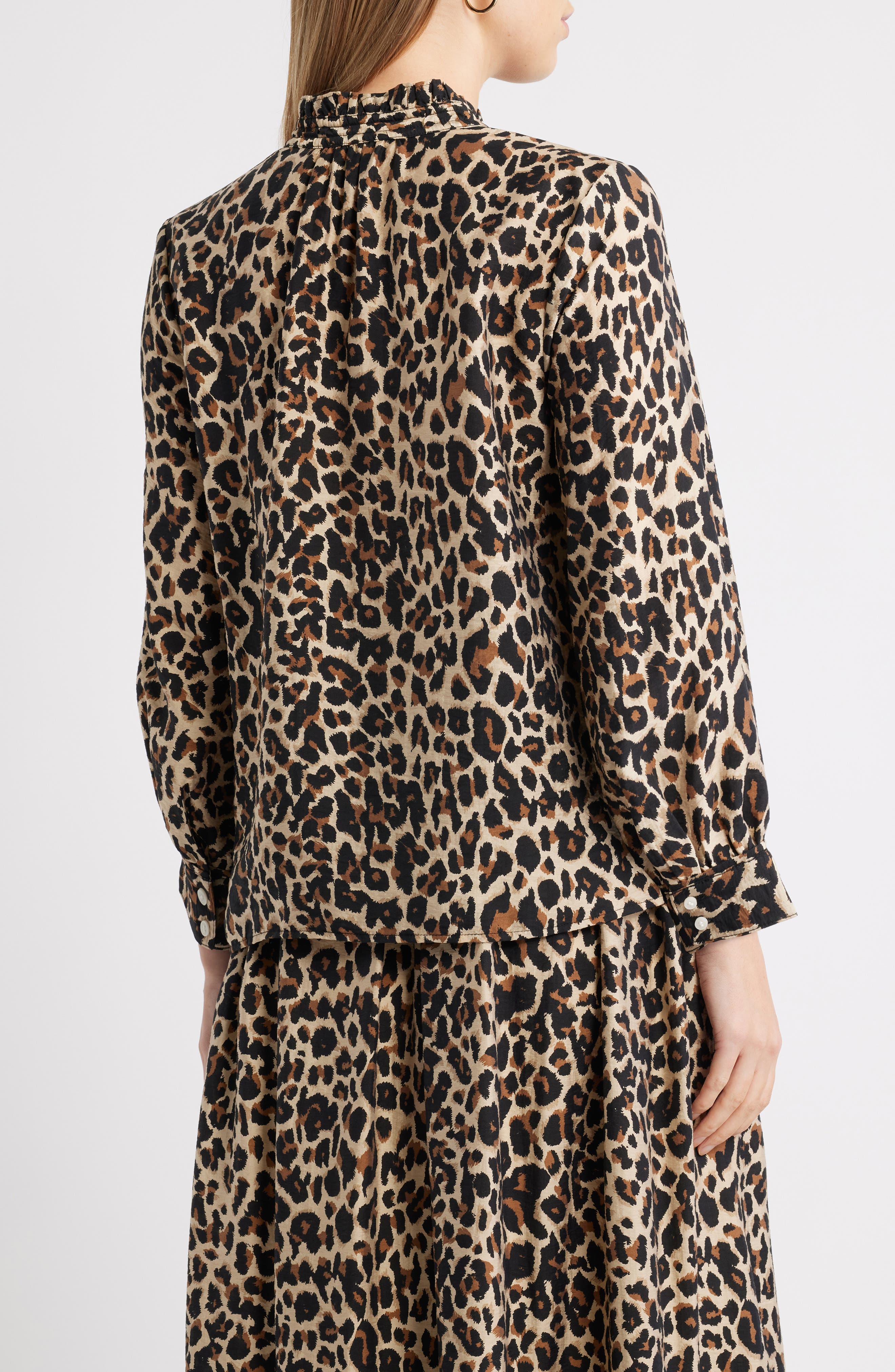 Ruffle Button-Up Shirt - image 2