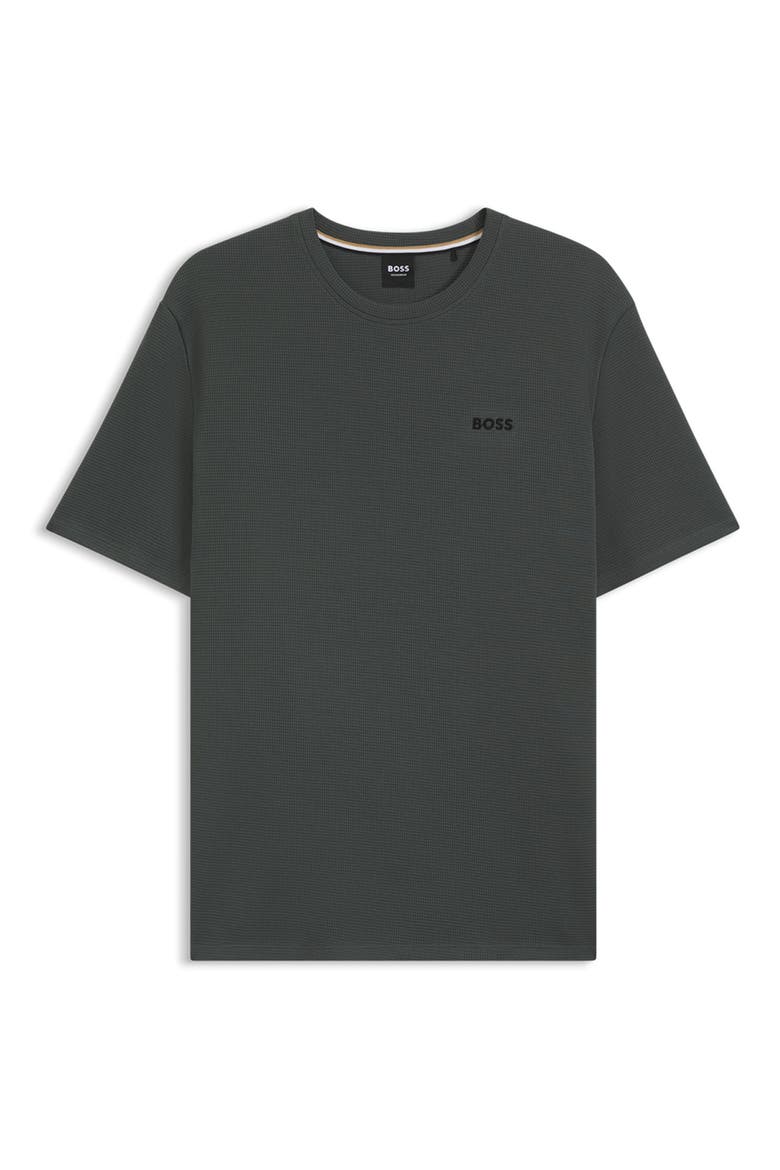 Waffle Knit Lounge T-Shirt, Alternate, color, OPEN GREEN