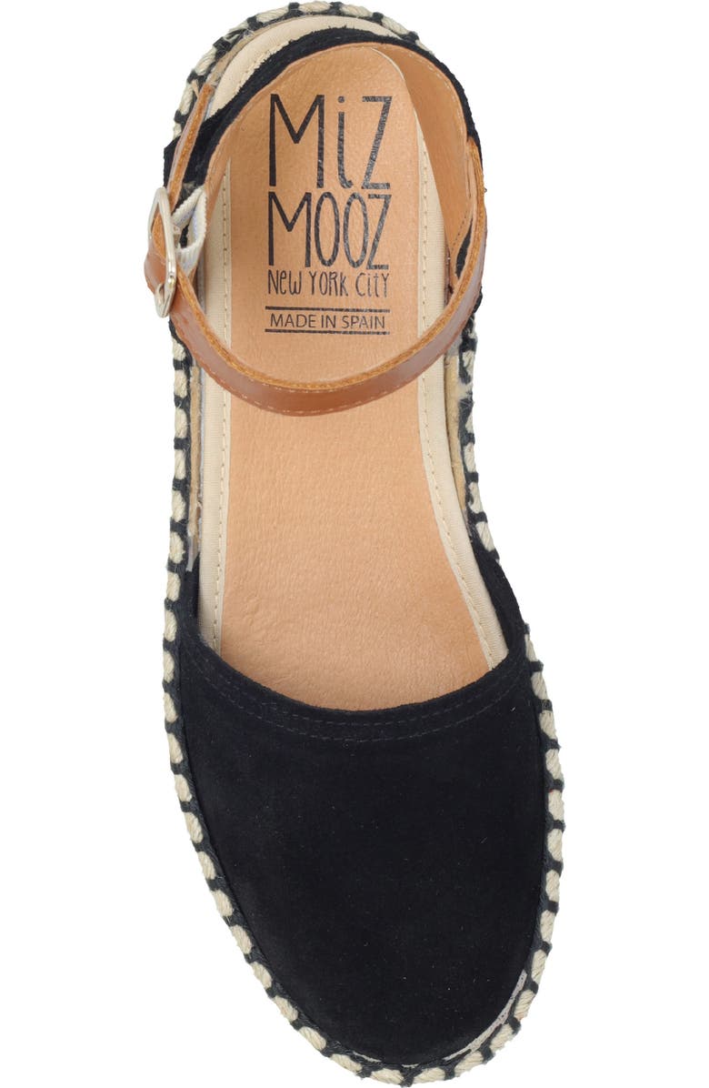 Miz Mooz Cleo Ankle Strap Espadrille Flat, Alternate, color,