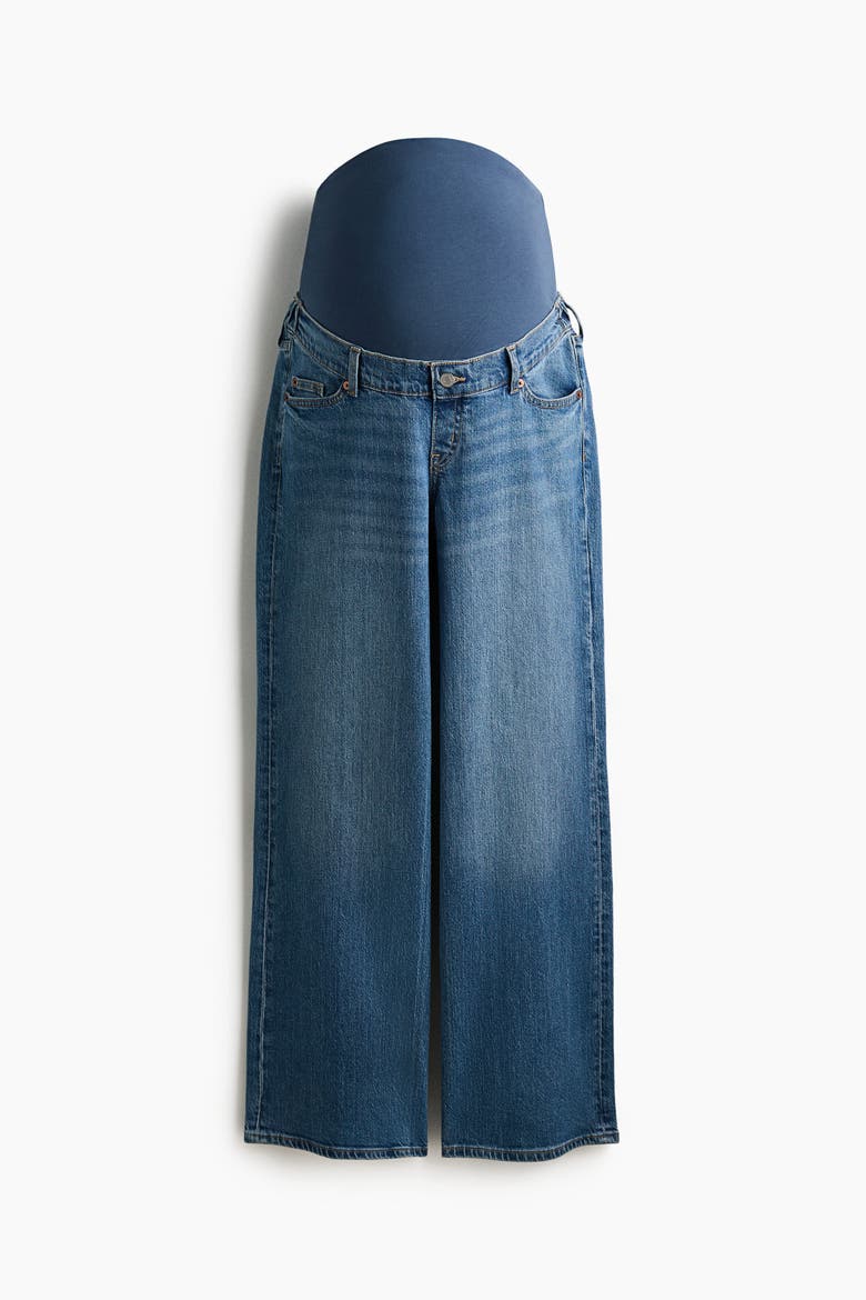Mama wide jeans, Alternate, color, Denim blue