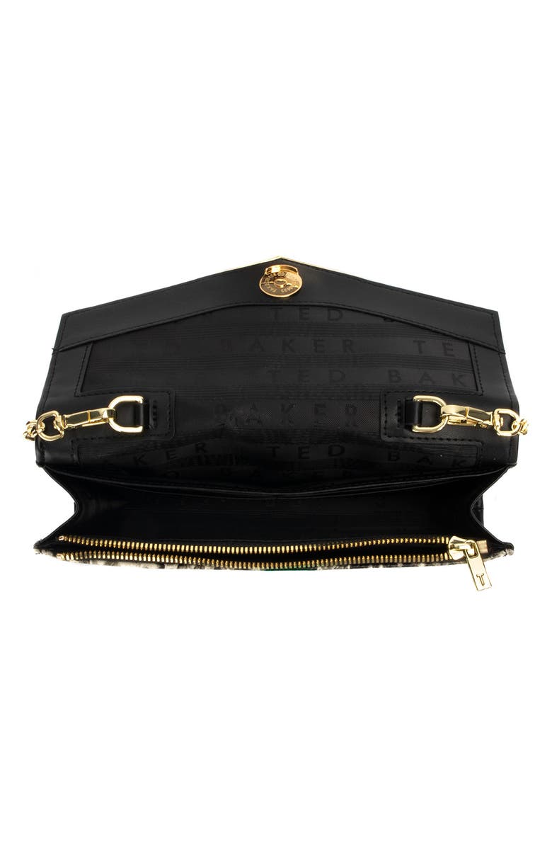 Ted Baker London Ladora Exotic Quilted Wallet on a Chain, Alternate, color, 