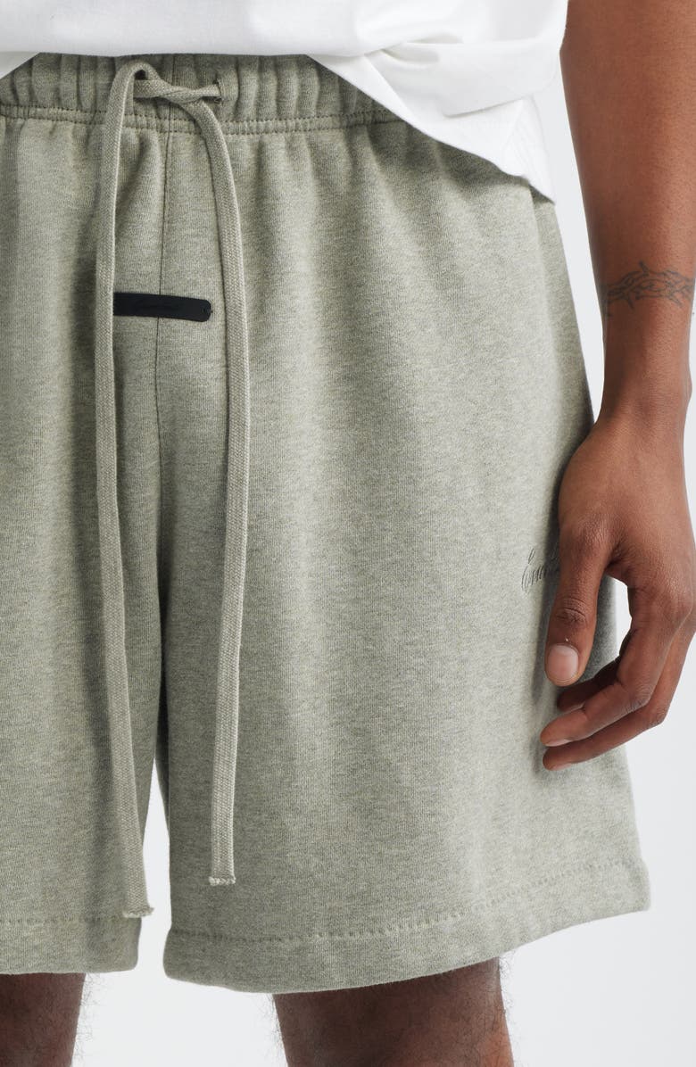Fear of God Essentials Signature Classic Fit Sweat Shorts, Alternate, color, Concrete/Dark Concrete Heather