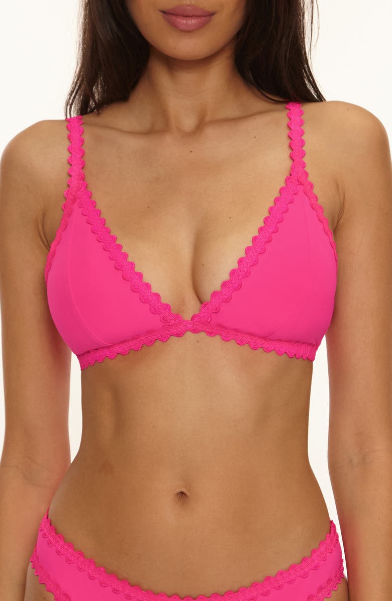 Becca Bella Bikini Top, Main, color, Strawberry