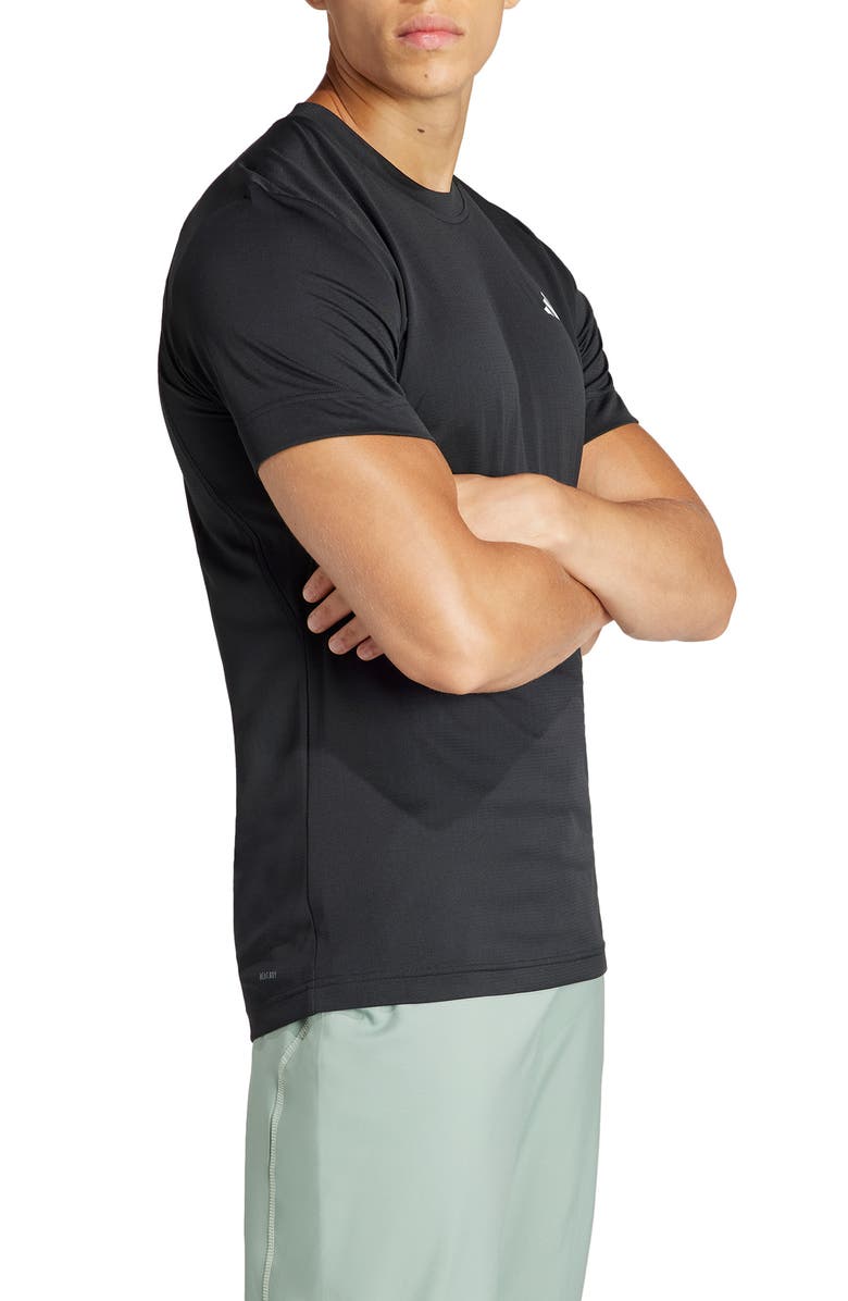 adidas Gameset Slim Fit Tennis T-Shirt, Alternate, color, Black