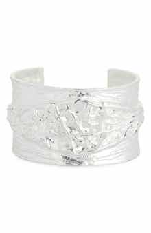 Karine Sultan Brushed Crisscross Cuff Bracelet