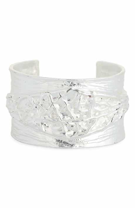 Karine Sultan Brushed Crisscross Cuff Bracelet