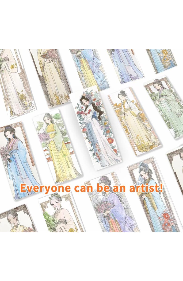 COIPLAY Watercolor Painting Art Kit, Dynasty Girls, Tin Box, Kids 6+, Alternate, color, Multicolored