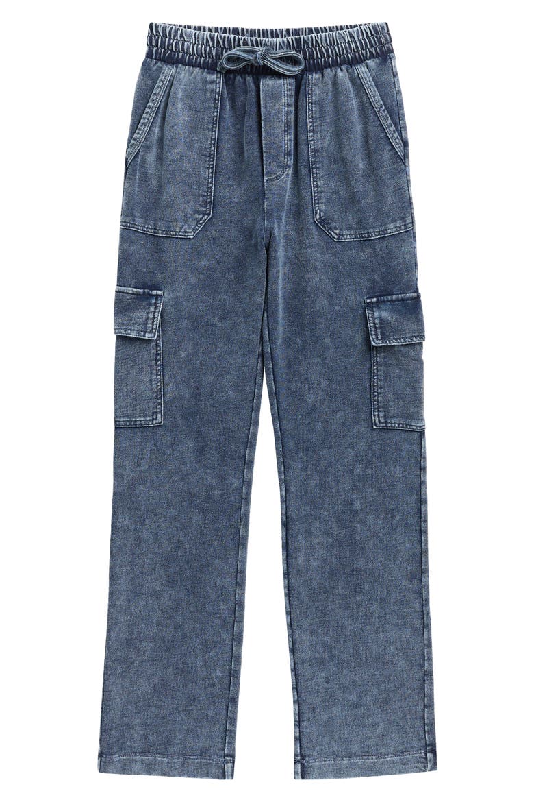 Kids' Cargo Sweatshirt, Main, color, DARK INDIGO